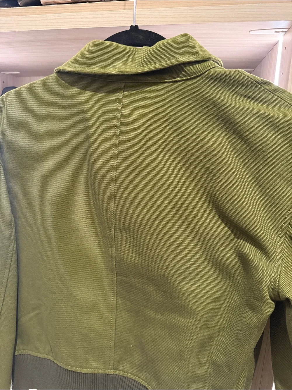 10 Crosby Derek Lam Olive Green Quilted Bomber Jacket